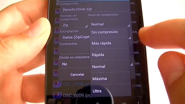ZArchiver para Android (comprimir/descomprimir zip,7z,tar)