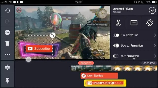 Make cool NEON Lower thirds on Android | Kinemaster