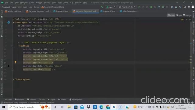 Fragment In Android Studio