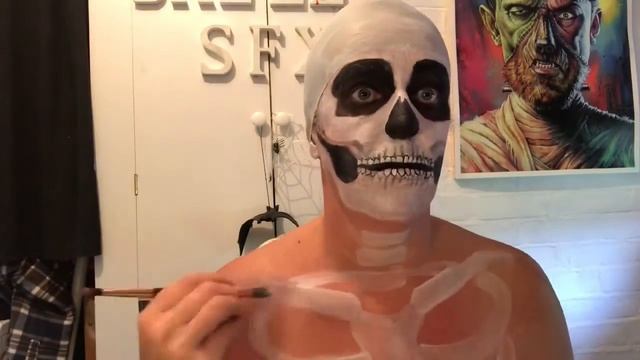 Peeled skin skeleton