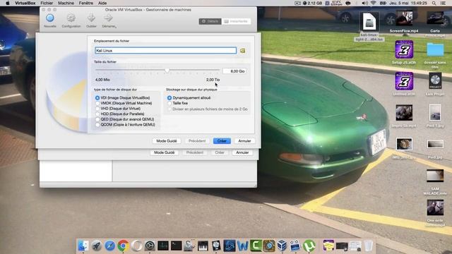 Installer Kali Linux dans VMWare Mac OX