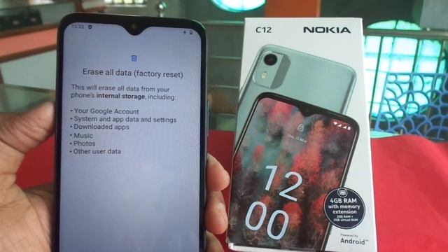 Nokia C12 Factory reset and hang solution 2023.