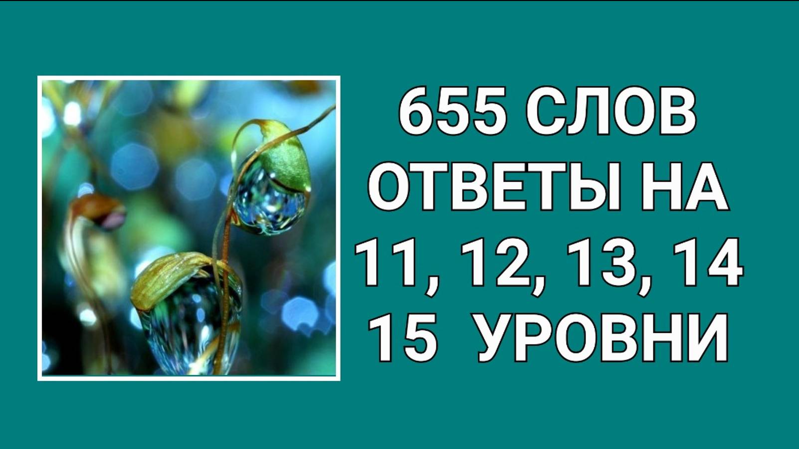 Словесная игра 655 слов ответы на 11, 12, 13, 14, 15 уровни