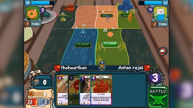 Adventure Time : Card Wars DECK WARS - Anton rojas - 64 - iOS Android