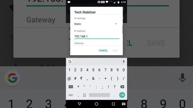 How to set static ip for WiFi in Android