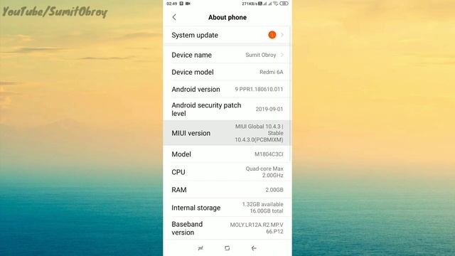 REDMI 6A MIUI 10.4.4.0 Global Stable Update Rolling Out | Android Pie | More Bugs Fix
