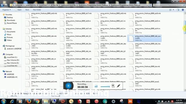 program file and boot file Qualcomm Snapdragon 100000% work