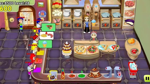 Cooking Dash Deluxe Map Tony's Ristorante Level 26-30 | Android Gameplay Part 2