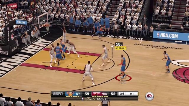 NBA LIVE 16 Miami Heat vs. Knicks online game play Trash Talk [PS4]second half