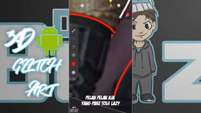 Cara Membuat Line Art 3D GLITCH|Seperti @Zidnvl Di Android