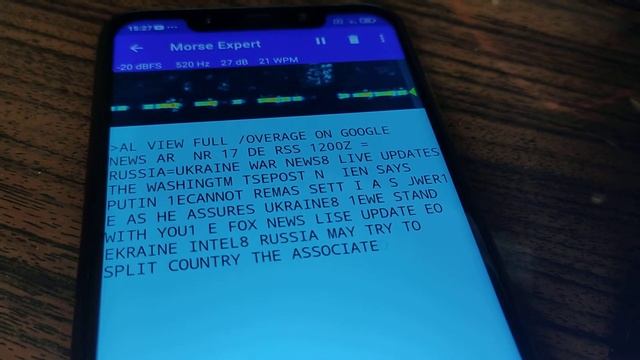 Morse Expert android app for Morse Code. Tecsun PL-660.