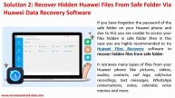How To Recover Files From Huawei Safe Folder
