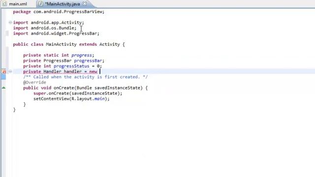 ProgressBar View for Android