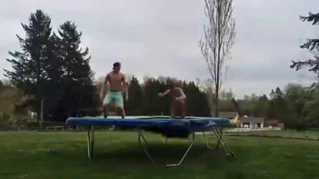 Trampoline adventures with Lincoln & Lewis