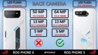 ROG Phone 6 VS ROG Phone 5 | Comparison | @TechSpecsTS