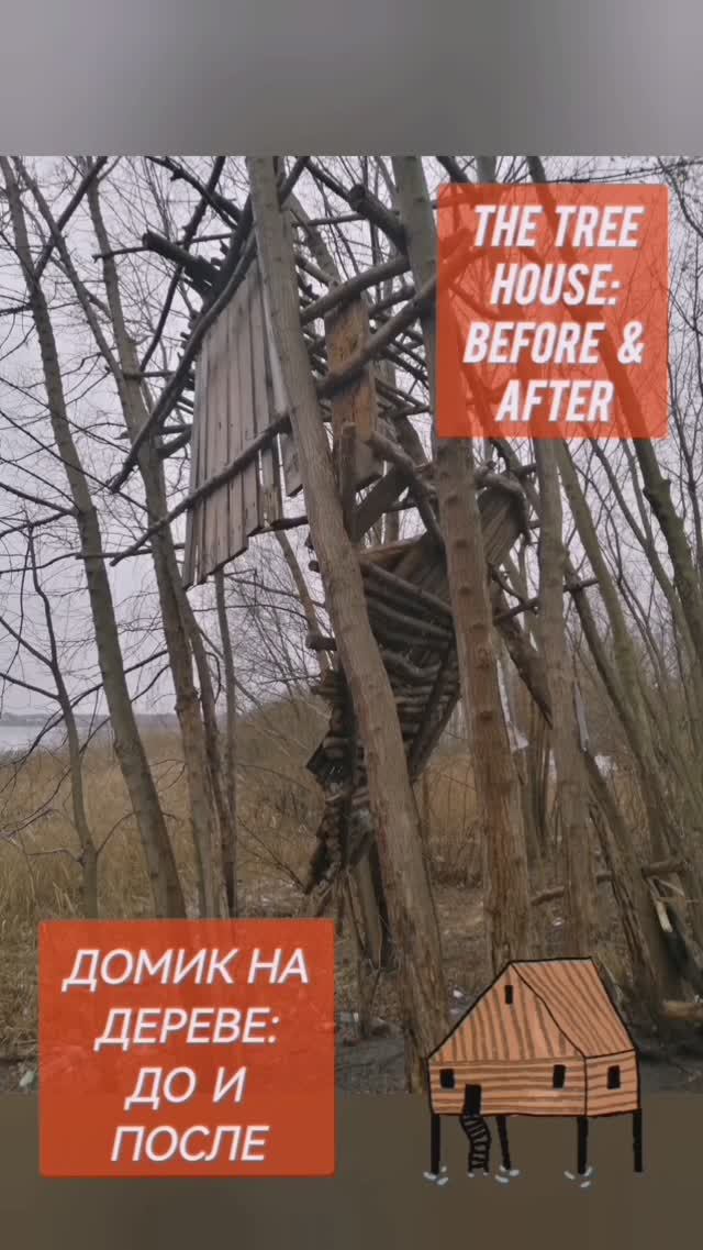 THE #MYSTERY OF THE #TREE #HOUSE: #BEFORE & #AFTER #ТАЙНА #ДОМИКА НА #ДЕРЕВЕ: #ДО И #ПОСЛЕ