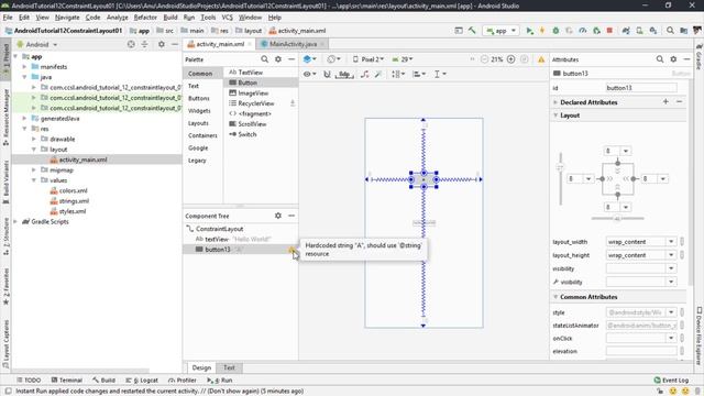 Android Sinhala Tutorial #12 - Constraint Layout Part 01