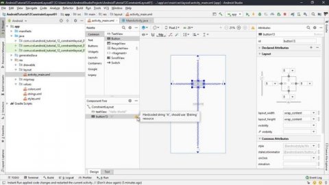Android Sinhala Tutorial #12 - Constraint Layout Part 01