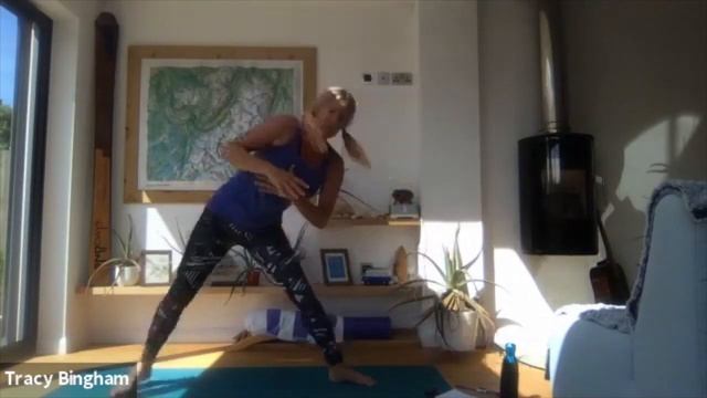 Yoga HIIT for a slim waist - 45 minutes - WithTracyB Yoga