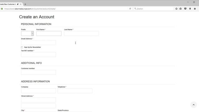Labomed SignUp