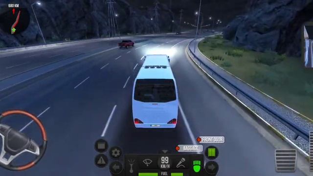 Tour Of Long Drive Santa Ana To Oakland 761Km Bus Simulator Game (Bus Tyre Puncher)