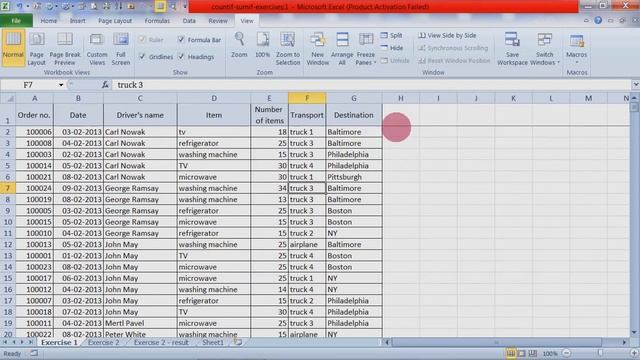 M S Excel Tutorial Part 54 (New Window, Arrange All, Freeze Pane, Hide, Unhide , Split)