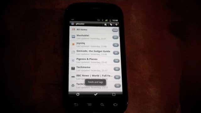 Android RSS Google Reader App Show Showdown