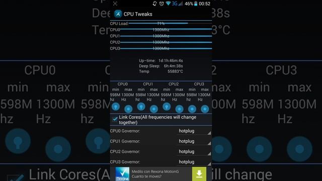 como manejar los nucleos 2016 android