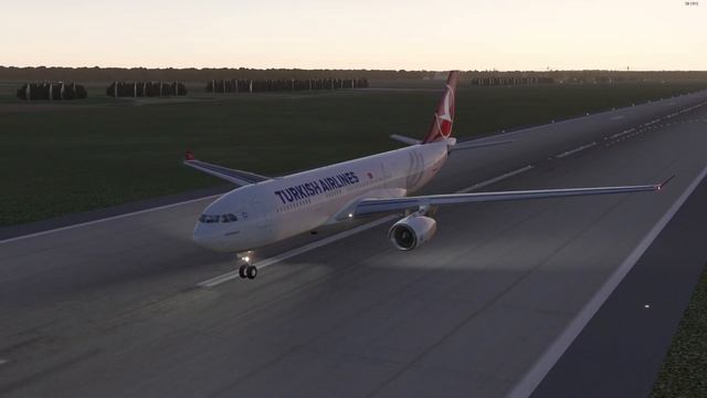 X-Plane 11 | A330-200 Turkish Airlines | Landing in Munich