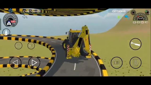 ✅JCB 3DX Backhoe Loader With Passenger New Mod Bus Simulator Indonesia Android Gameplay