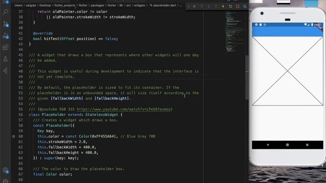 Flutter PlaceHolder Widget | Widget of the week in Telugu | Tutorials in Telugu