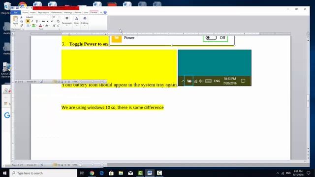 How to Solve Power Icon Missing in Windows 10 Pro