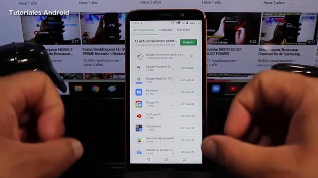 Huawei Y5 Neo Actualizar app en Play Store