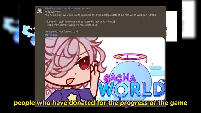 Gacha World Mod is coming soon! (Release date + Art competition) ✨