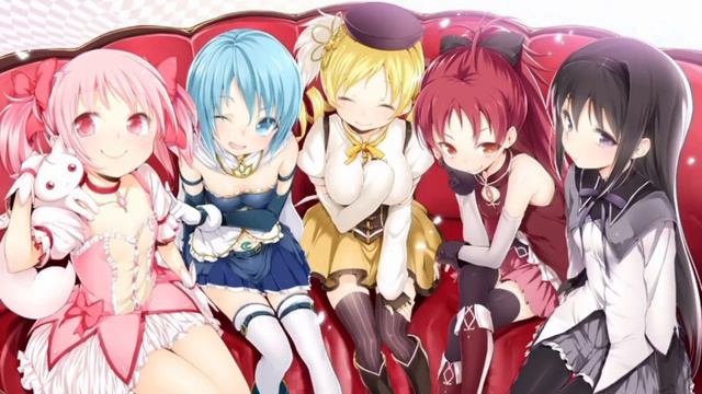 Homura Sayaka Mami Sakura and Madoka tribute