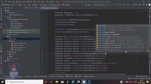 Exoplayer Video Speed Button in Android Studio Part-6 || Video Speed