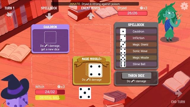 Dicey Dungeons: The Witch is too hard :( - iOS Gameplay Walkthrough Part 5 (by Distractionware)