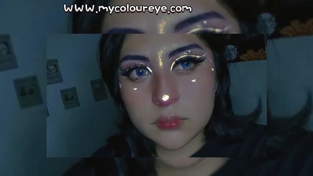 Highly Recommended 💙 Dreamcon Blue Colored Contact Lenses  #makeup,#contactstaff