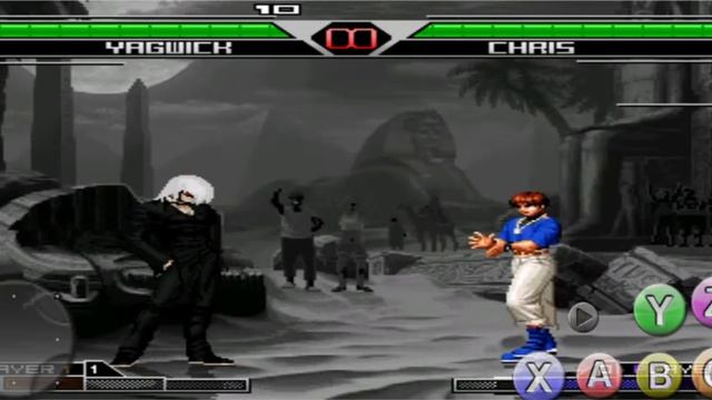 Yagwick (evil mode) game play (kof mugen Android)