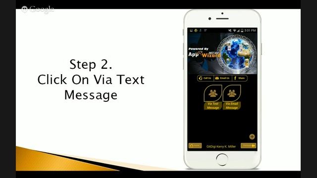 Instant App Wizard Viral Texting Feature Training