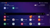 Samsung S9 Home Screen Landscape Mode Android 9 📱