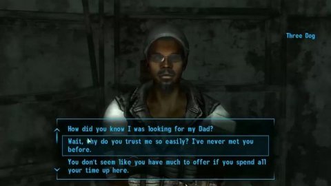 Fallout 3 gameplay Meeting Three Dog