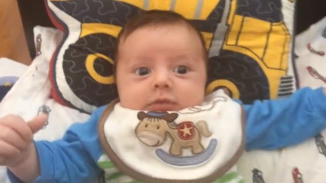 Lincoln 6wks talks to mama