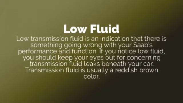 Factors That Contribute to Slow or Sluggish Gear Shift in Saab