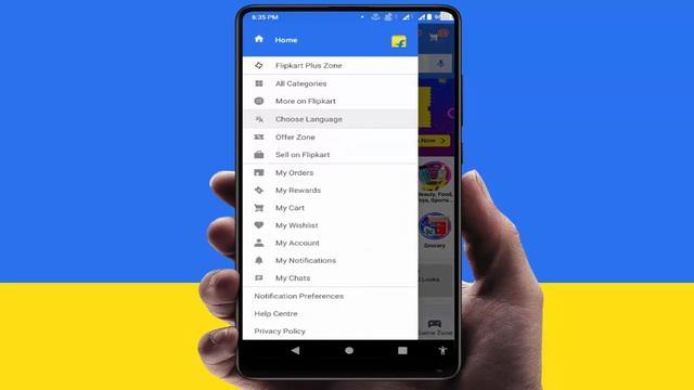 How to Change language of Flipkart App on Android Device