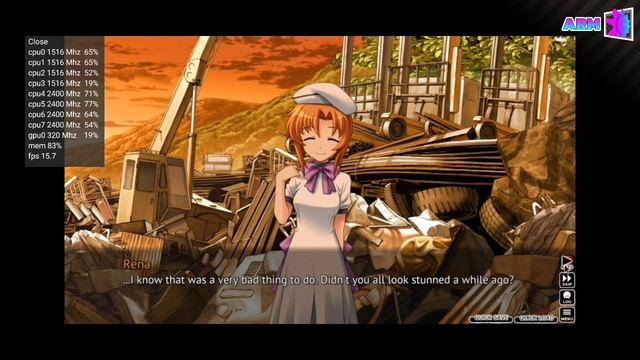 Higurashi When They Cry Kai - Ch.6 Tsumihoroboshi on Android [Termux] [Fex-emu]