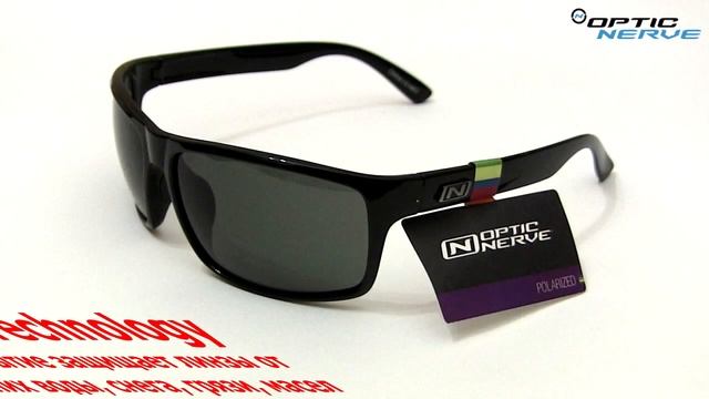 Очки солнцезащитные Optic Nerve Drago Shiny Black Polarized Smoke