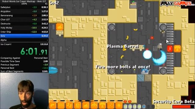 Robot Wants Ice Cream speedrun - Madcap 100%