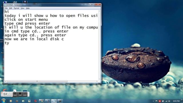 How To Open Folders & Files using cmd in Windows 7