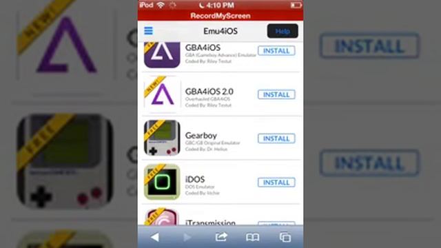 How to download FREE screen recorder no jailbreak for ios6